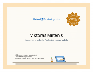 LinkedIn Marketing Solutions Fundamentals Certification