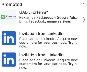 LinkedIn reklama